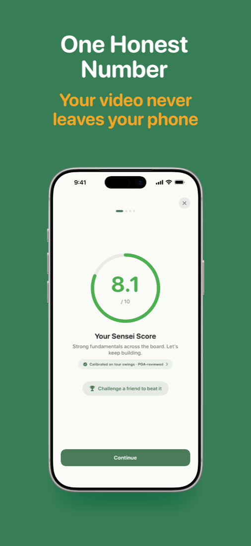 One honest number — your video never leaves your phone